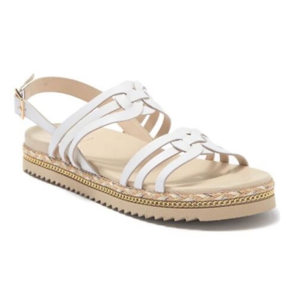 Amalfi Cream Braided Sandals‎